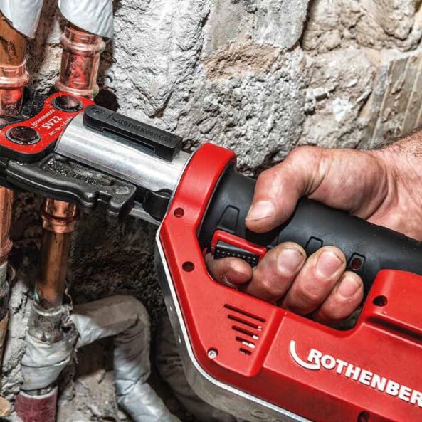 Cleste presare fitinguri cu acumulator Rothenberger ROMAX® Compact Twin Turbo