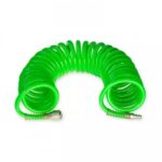 Furtun spiralat, cupla rapida 7,5m PU 8x12mm 1/4”