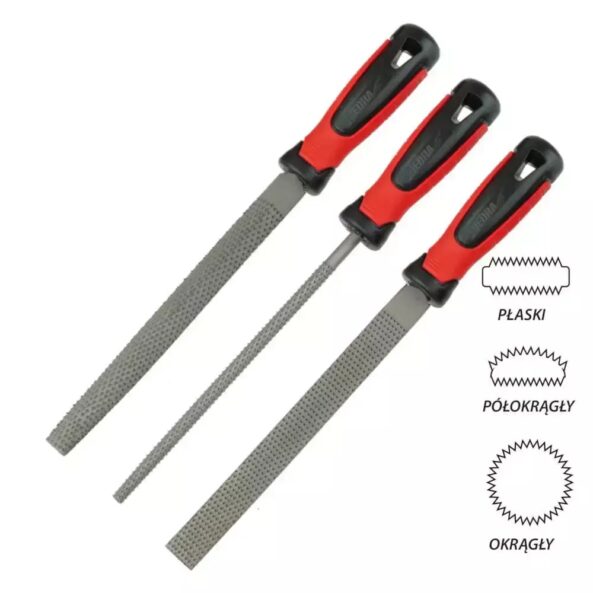 Set rașpele pentru lemn 200mm