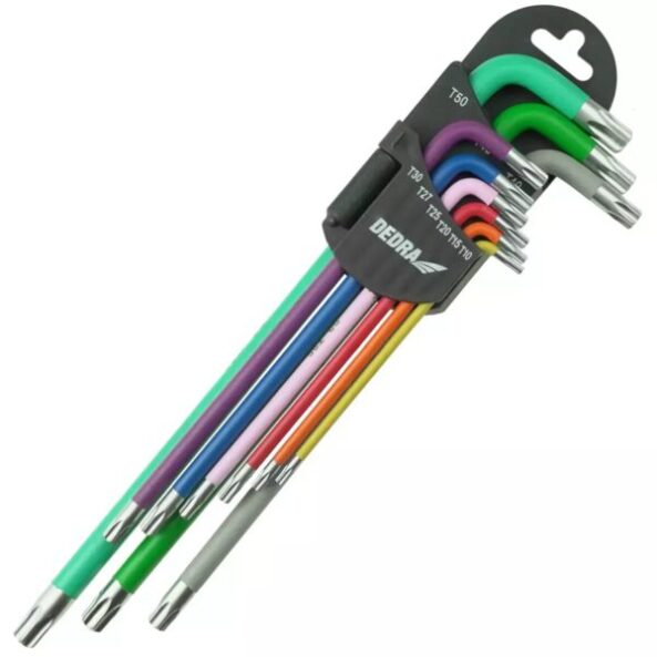 Chei torx extra lungi T10-T50 set 9buc.