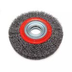 Perie de disc din sarma otel 200mm,  reducere: 25,22,20,16,12.7mm