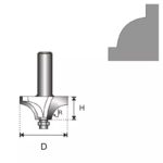 Freza 8 D 34,9 H 15,5 R 11,1  mm - imagine 2
