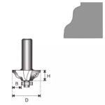 Freza  8 D 28,8 H 15,9 R 3,96 B 7,92mm - imagine 2