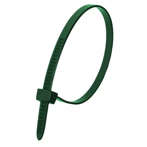 Coliere soricel plastic verde 3,6mmx200mm 100buc.