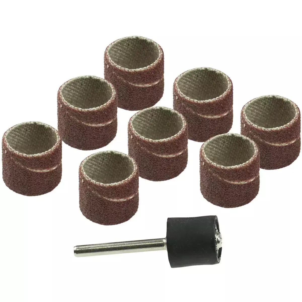 5902628084019 Banda abraziva 12,7 mm, K60, K120, set de 9 (8 + 1 bolt 3,2 mm) - imagine 1