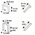 Capsator manual  4 in 1 6-14 mm 1,2mm cu forta reglabila - imagine 2
