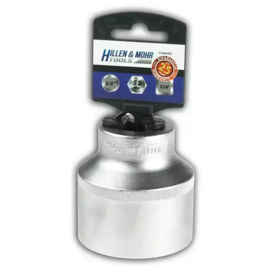 5902628172228 Cheie tubulara 6 puncte 3/4 " 32mm cu agatator de plastic - imagine 1