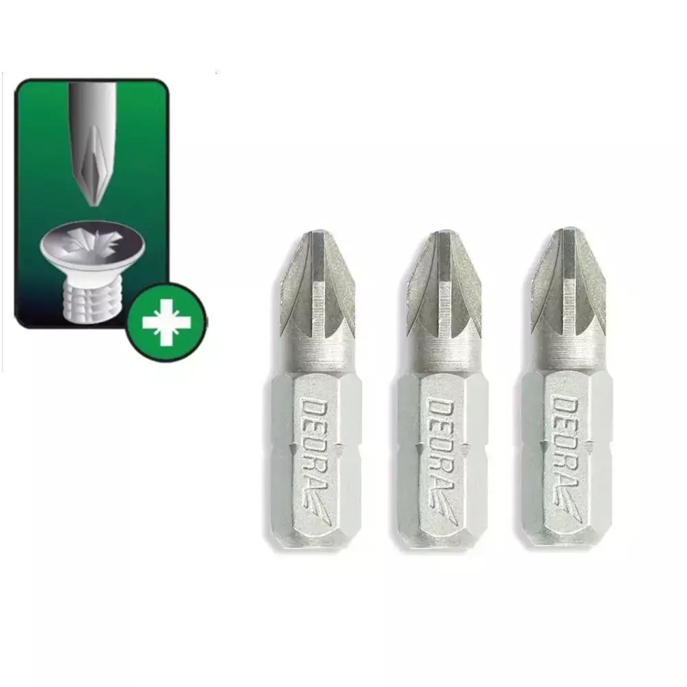 5902628172648 Capete de surubelnita Pozidriv PZ2x25mm, 3buc blister - imagine 1