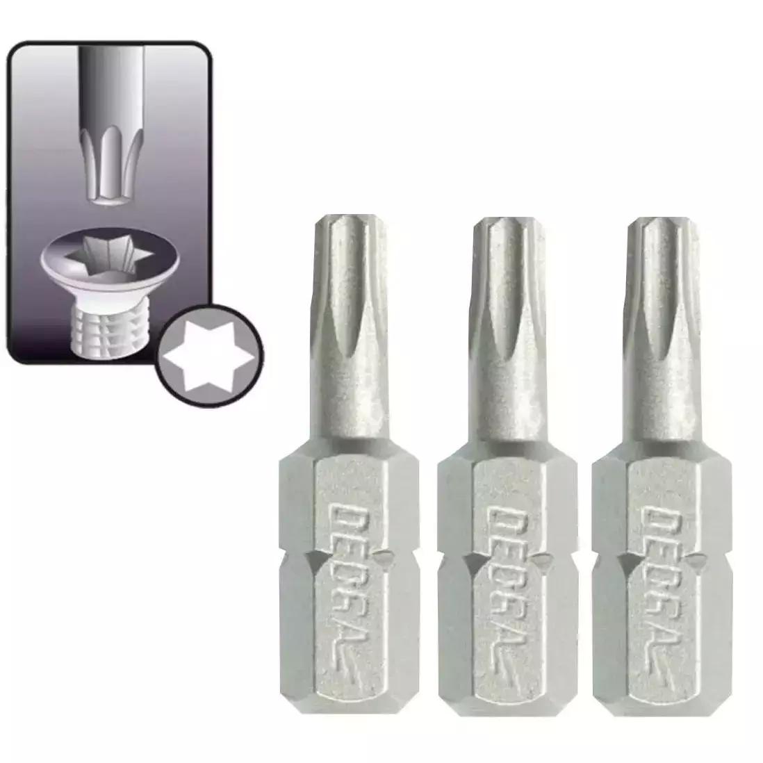 5902628172846 Capete de surubelnita Torx T27x25mm, 3buc blister - imagine 1