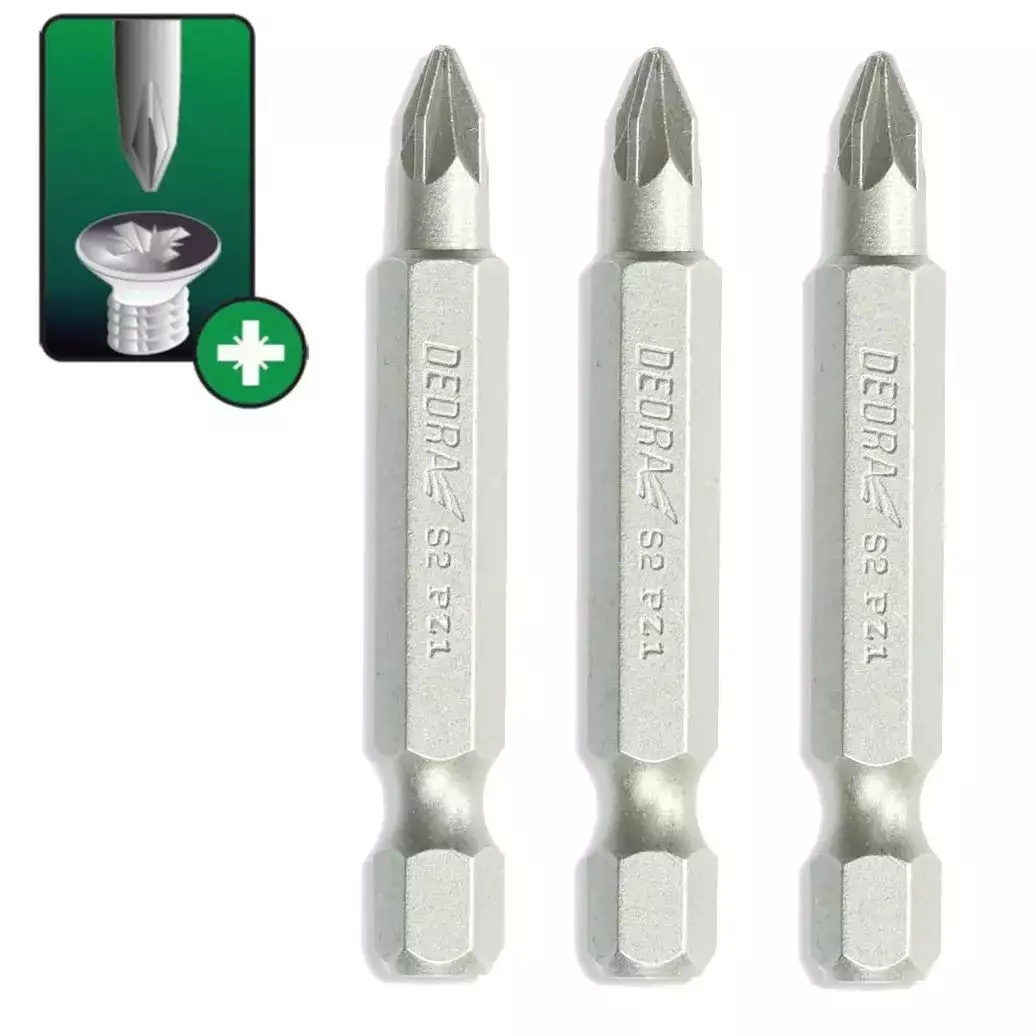 5902628172945 Capete de surubelnita Pozidriv PZ2x50mm, 3buc blister - imagine 1