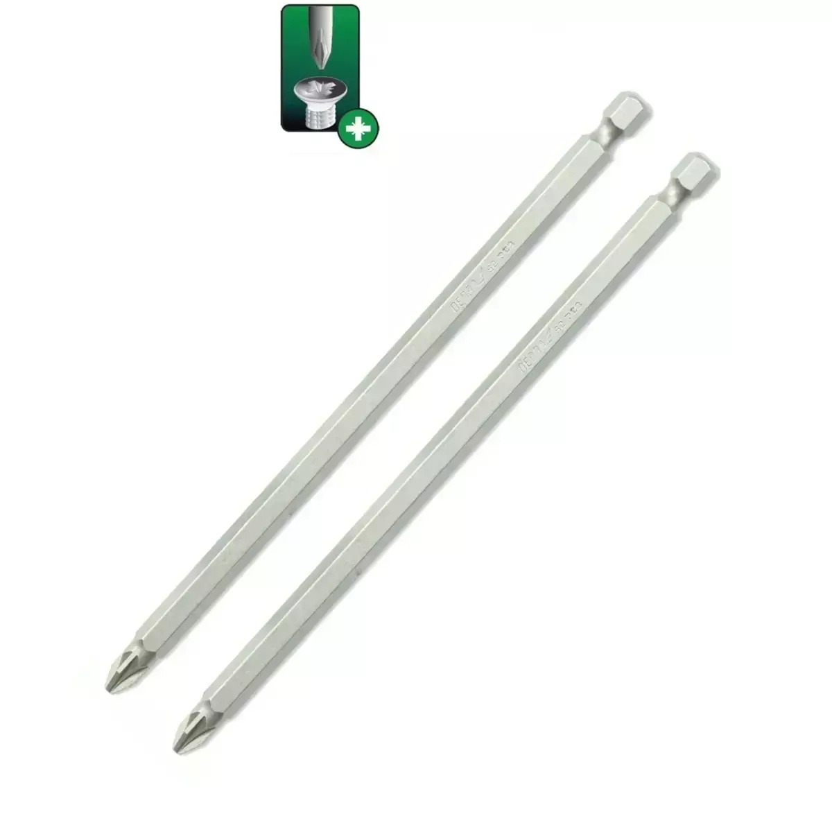 5902628172976 Capete de surubelnita Pozidriv PZ2x150mm, 2buc blister - imagine 1