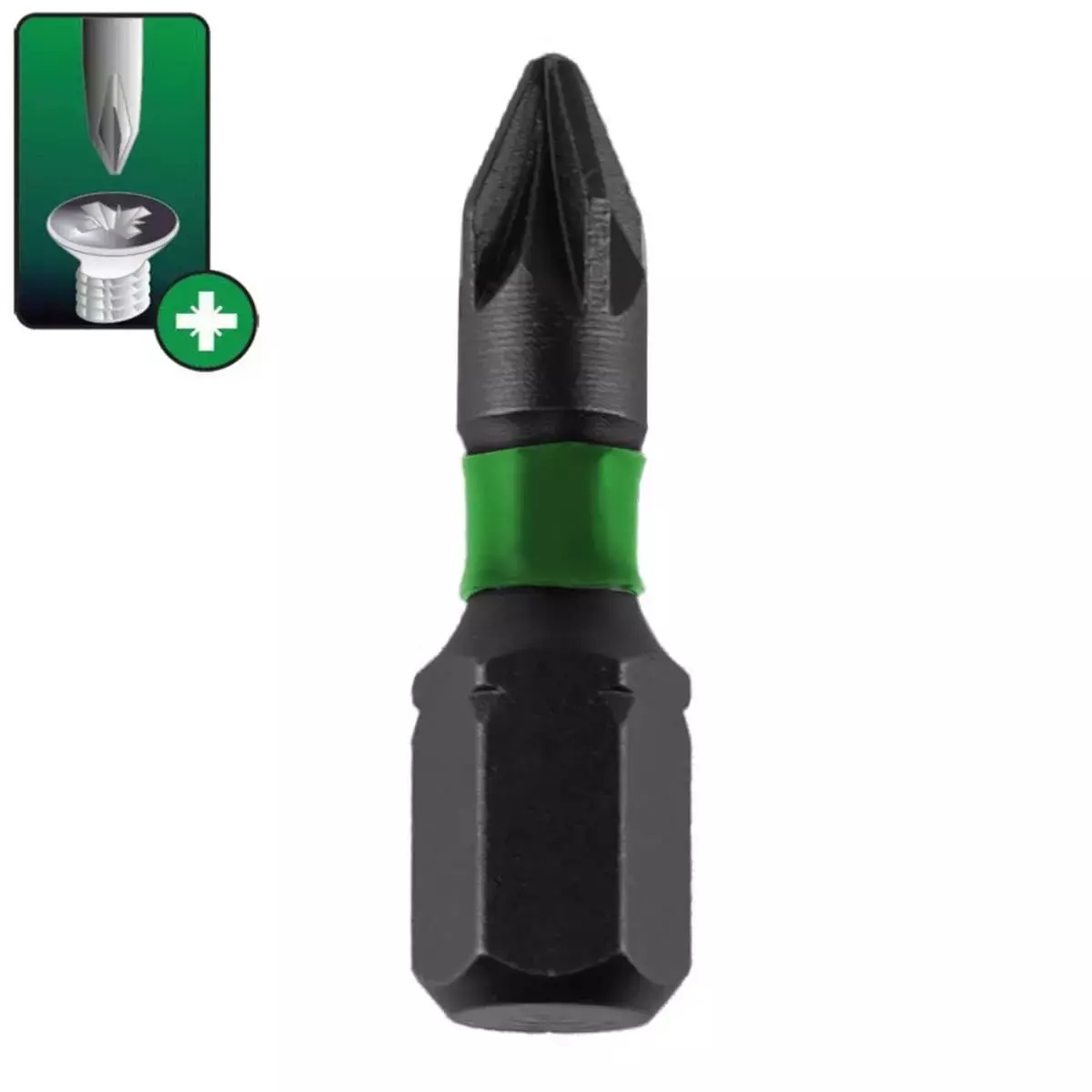 5902628173966 Biti de impact Pozidriv PZ2x25mm, 2buc - imagine 1