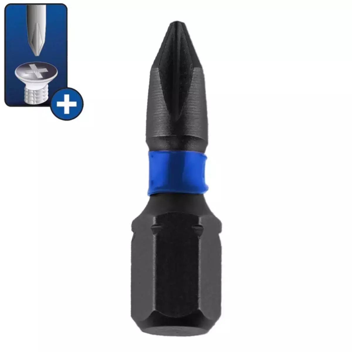 5902628174031 Biti de impact Phillips PH2x25mm, 10buc - imagine 1