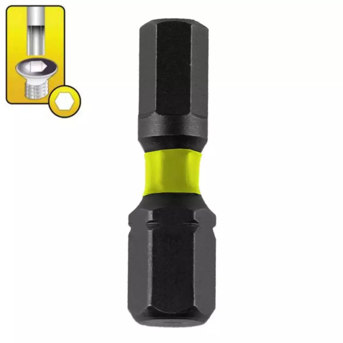 5902628174208 Biti de impact Hex H4x25mm, 2buc - imagine 1