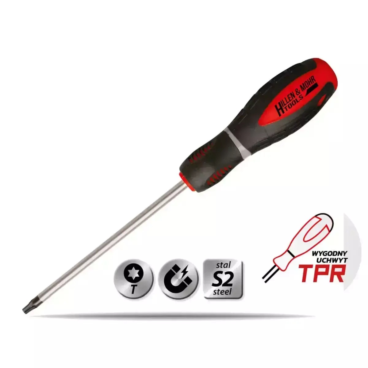 5902628175496 surubelnita Torx T20x100mm,otel S2,maner din 3-materiale - imagine 1