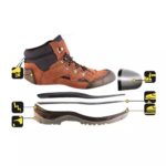 Ghete de siguranta T2A, din piele intoarsa, marime: 44, cat.S1P SRC - imagine 2