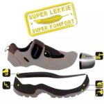Sandale de protectie D2, nubuk PU, marime: 40, cat.S1 SRC - imagine 2