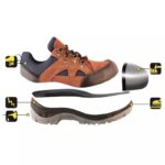 Pantofi de protectie P2, din piele intoarsa, marime: 37, cat.S1 SRC - imagine 2