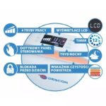 Dispozitiv de curatare a aerului 70W, 50m2, LCD, telecomanda - imagine 2