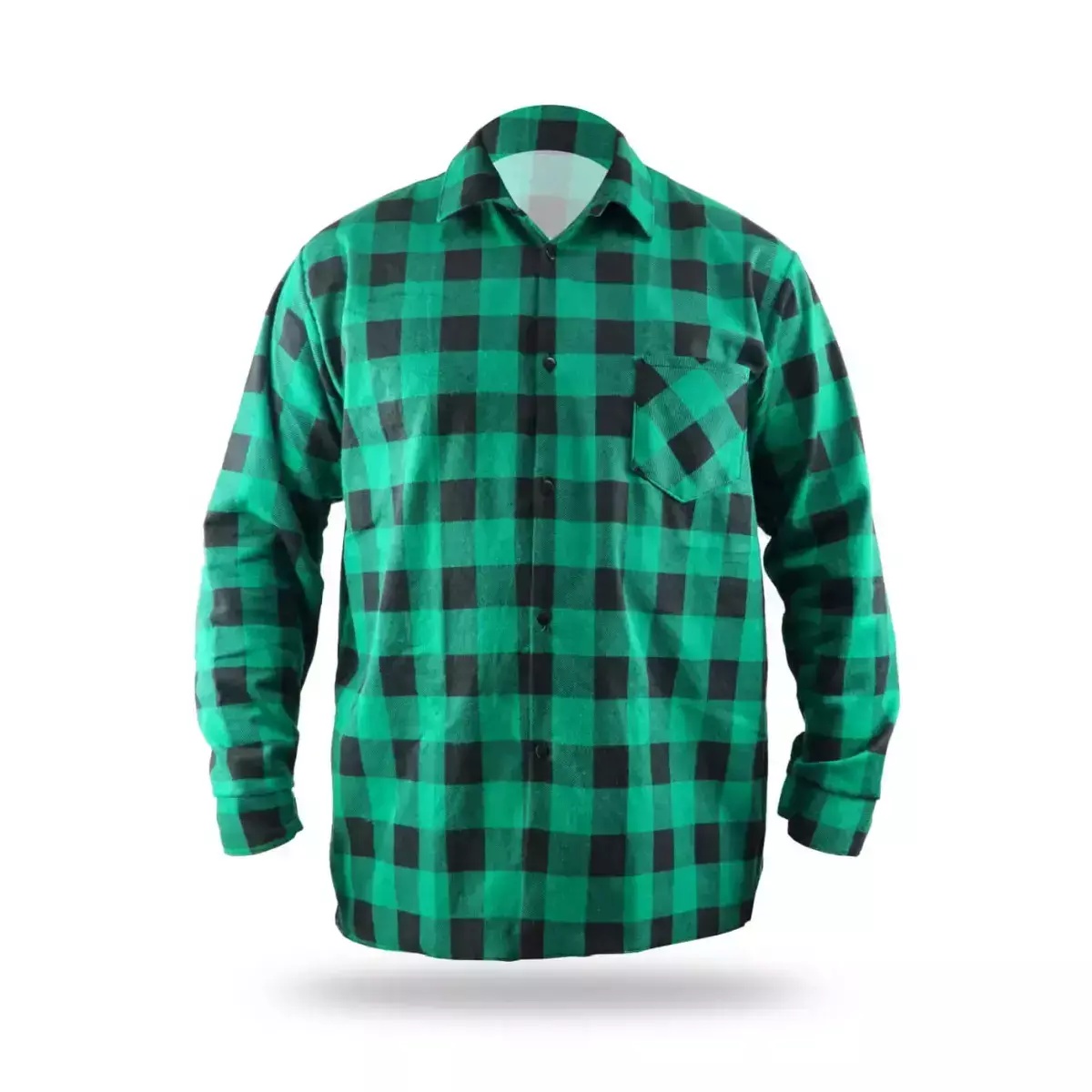 5902628215796 Camasa din flanela verde, dimensiune XXL, 100% bumbac - imagine 1