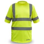 Tricou barbatesc t-shirt reflectorizant galben, marime XXXL
