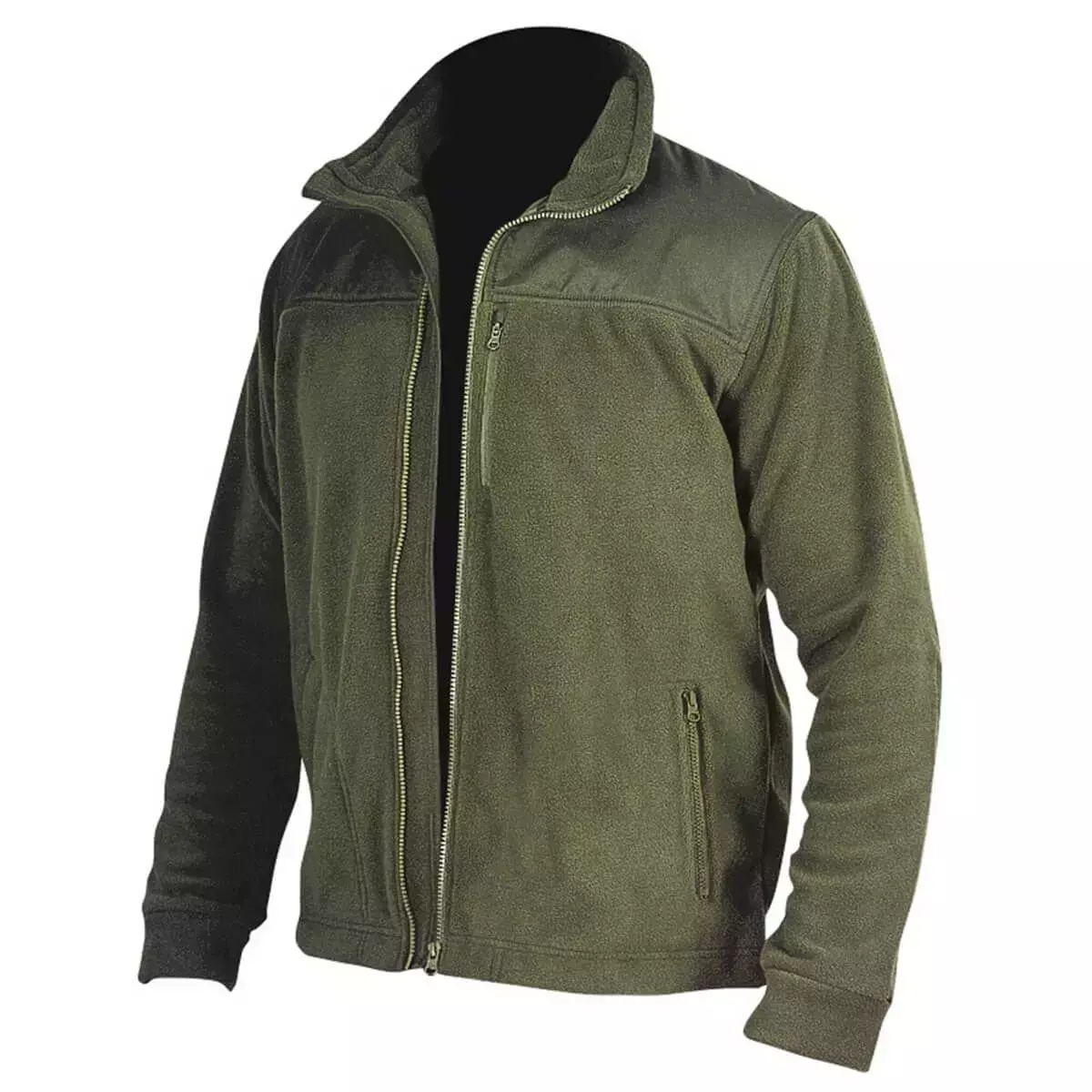 5902628218308 Bluza polar cu insertii 280g/m2,marime.M,culoare verde-army - imagine 1