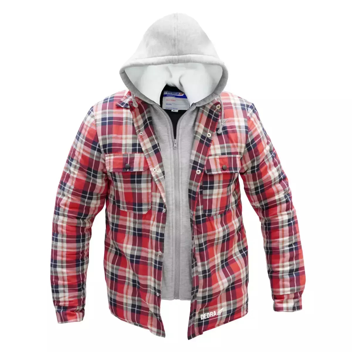 5902628218483 Pulover captusit din flanela cu gluga, marime XXL - imagine 1