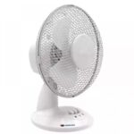 Ventilator birou 9" alb