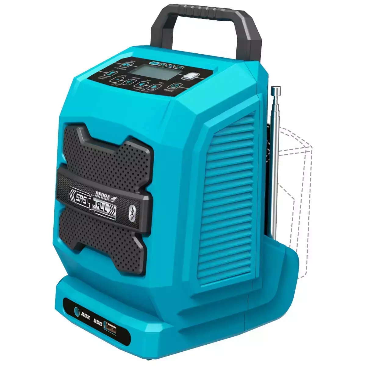 5902628700506 Radio akcumulator bluetooth, priza USB 18V - imagine 1