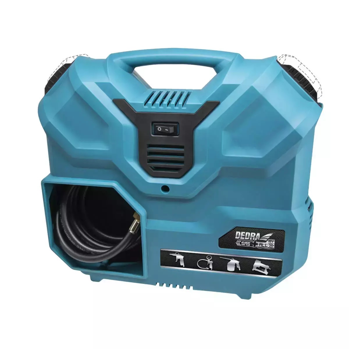 5902628707604 Compresor cu acumulator, fara rezervor 2x18V - imagine 1