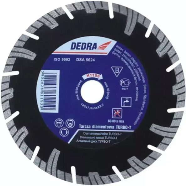 Disc Diamantat cu segmente 230 mmx25.4 mm