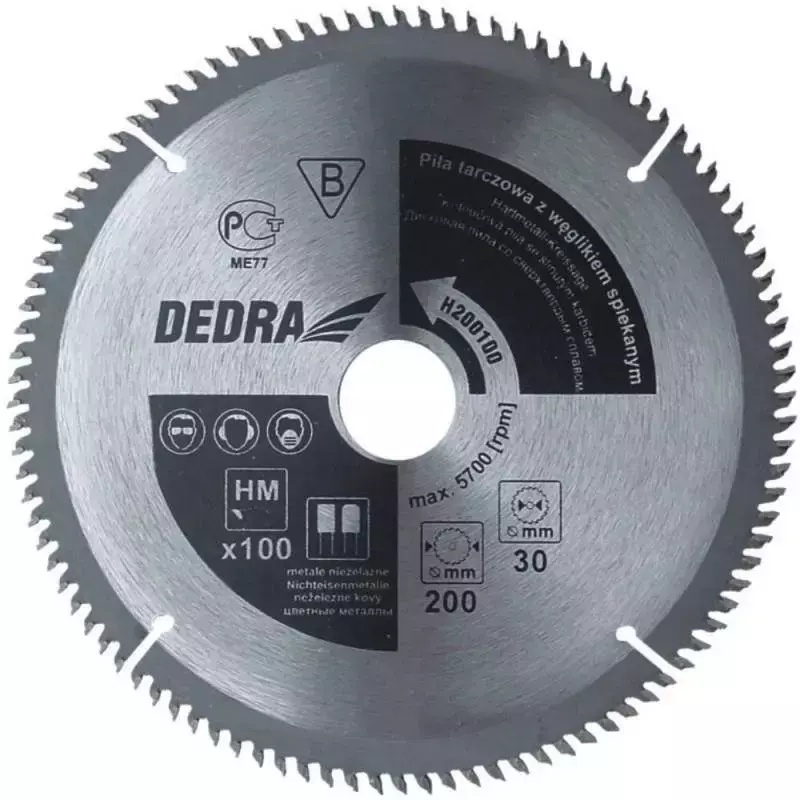 5902628814128 Panze de fierastrau circular cu carburi metalice pentru Aluminiu 200X100X30 - imagine 1