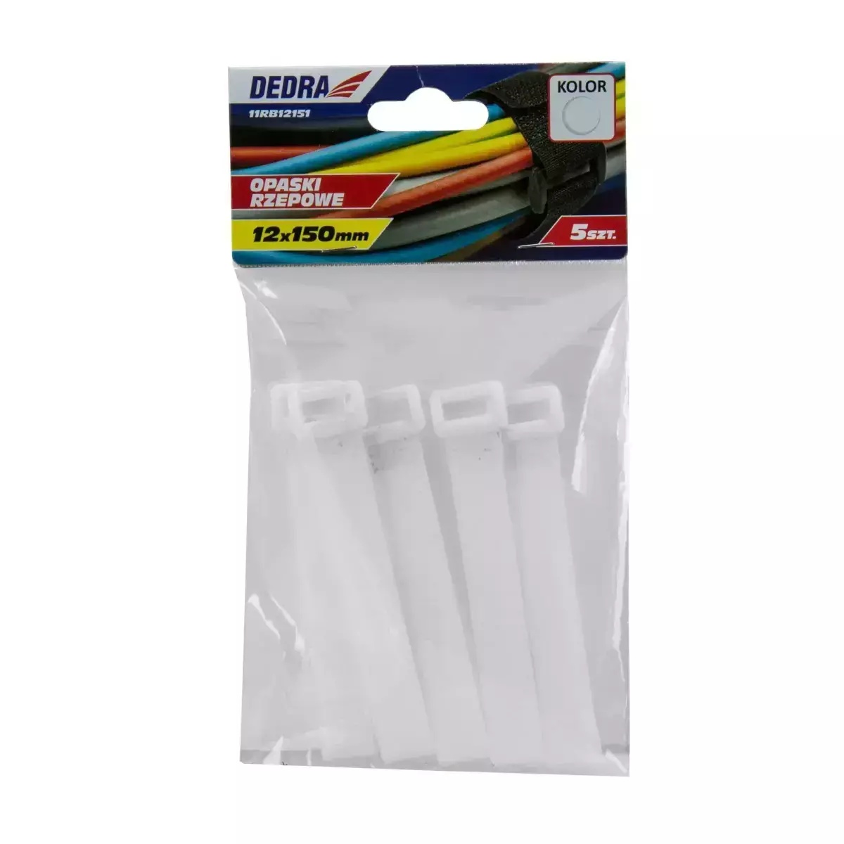 5902628900944 Bande velcro 16x310mm, albe 5buc - imagine 1