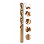 Burghie cobalt pentru metal 2,5x57mm, HSS, DIN338, 2buc