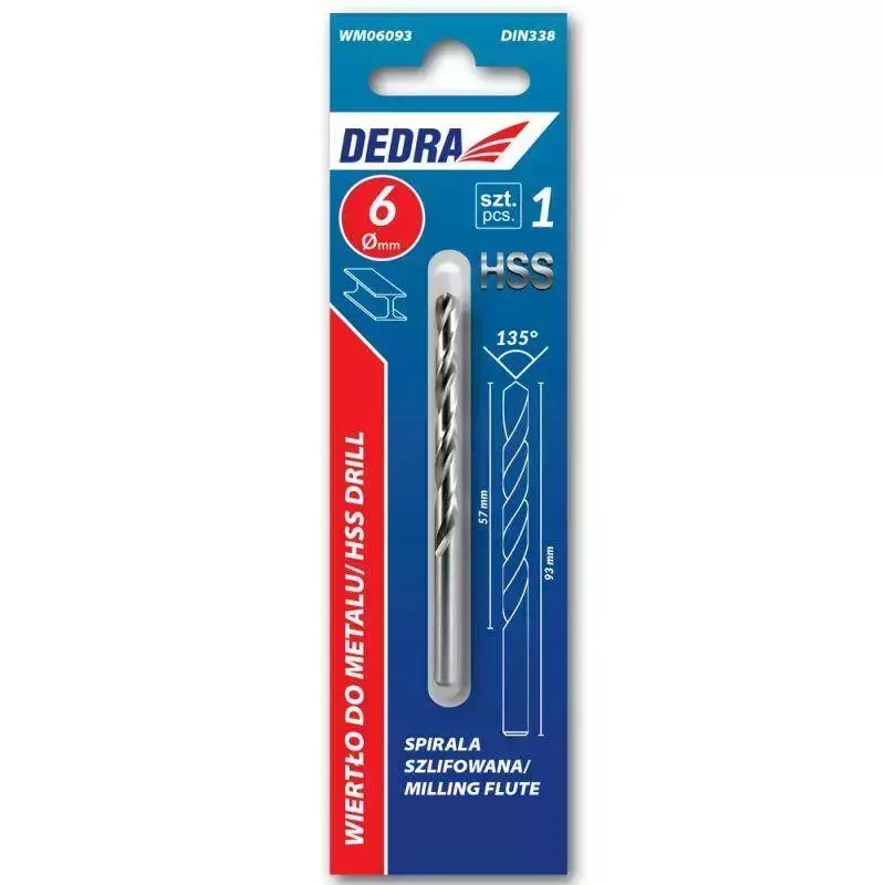 5902628921543 Burghie pentru metal 2buc, HSS, DIN338, 3,0x61mm - imagine 1