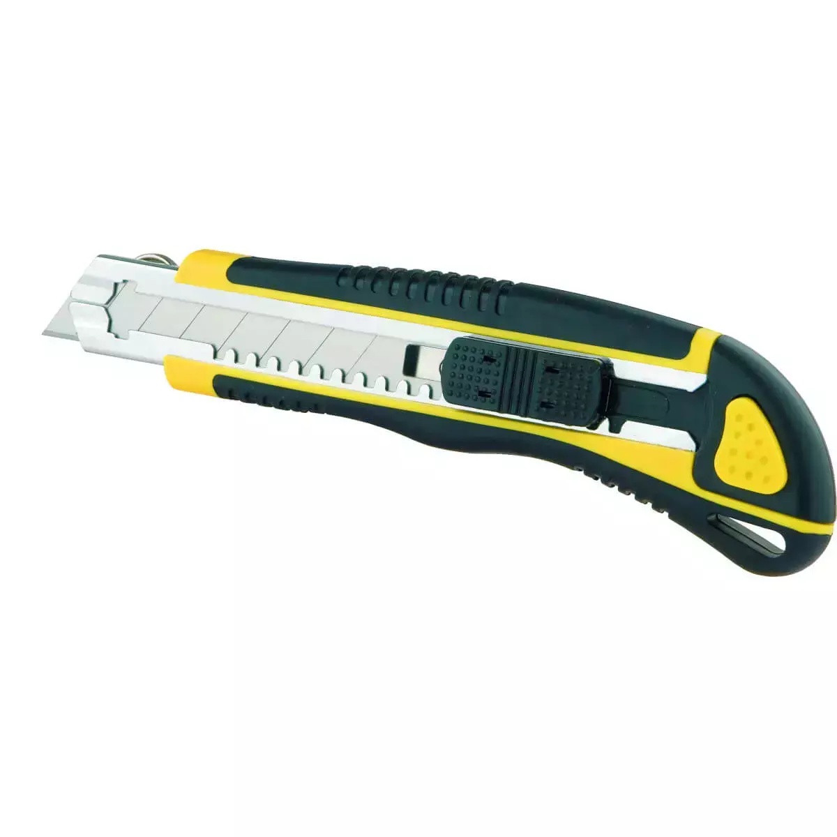 5902628990303 Cutter 18mm + 5 lame de rezerva maner cauciuc - imagine 1