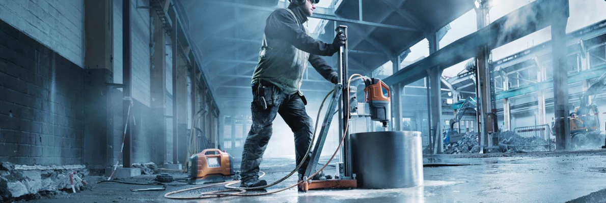 Mașini de găurit Husqvarna pentru lucrări în construcții